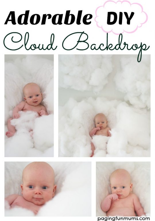 Adorable DIY Cloud Backdrop