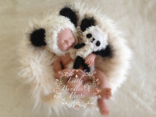 Panda Newborn Photography prop set