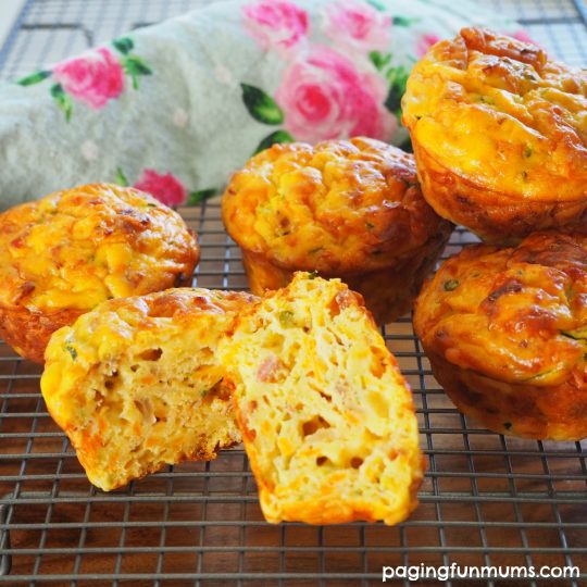 Yummy savoury muffins - a family favourite packed full of veggies! 