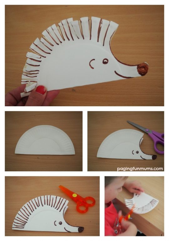 cute-hedgehog-paper-plate-craft-great-way-for-early-learners-to-practice-scissor-skills