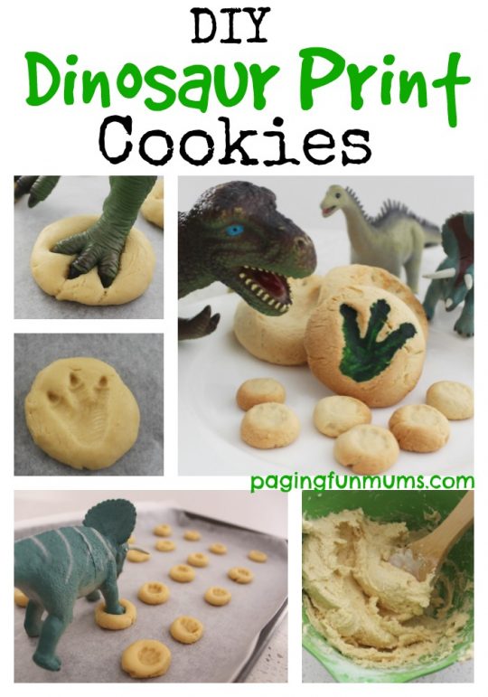 DIY Dinosaur Print Cookies