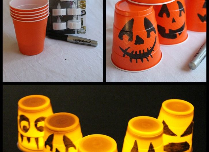 Halloween Decoration using Plastic Cups!