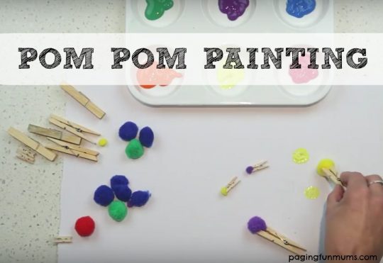 pom-pom-painting