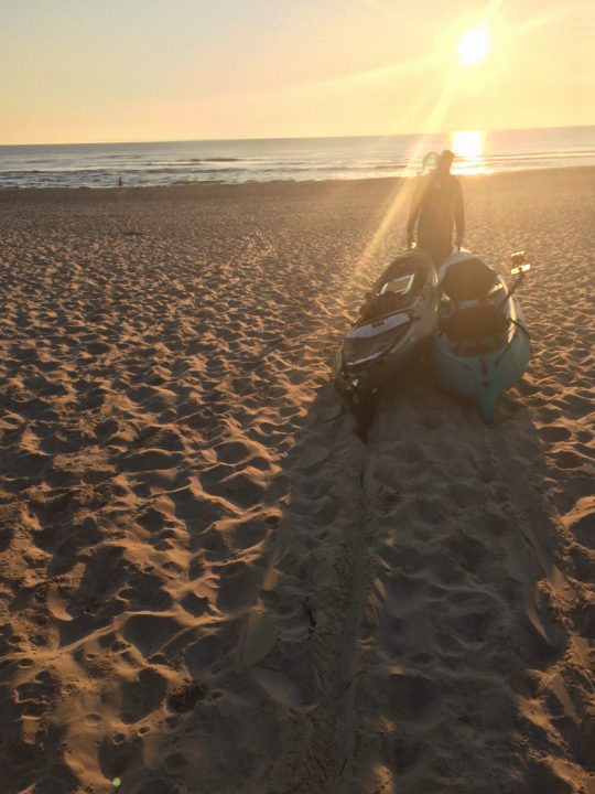 Sunrise with Viking Kayaks