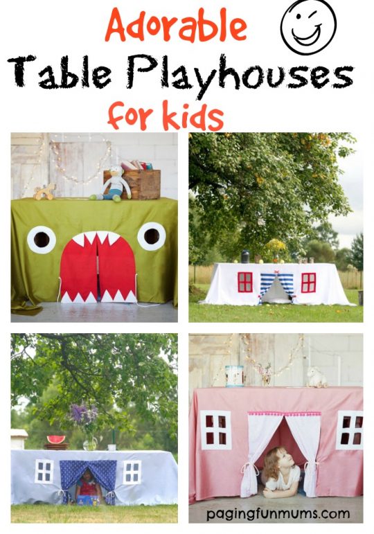 Adorable Table Playhouses for kids