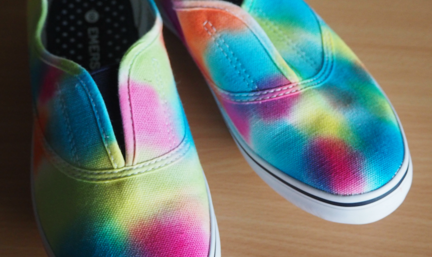 Tie Dye Sneakers using a Watercolour Technique