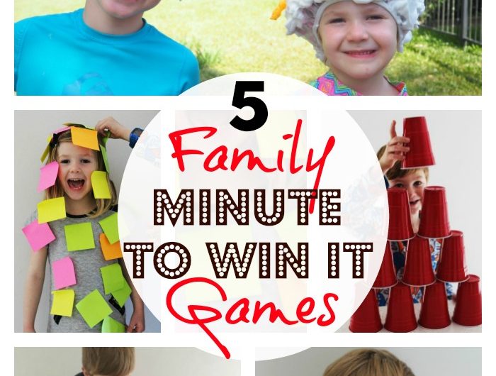 5 Family Minute to Win it Games