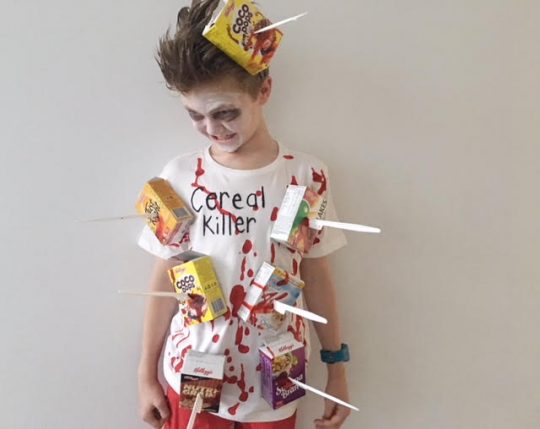 Cereal Killer for out of the box Halloween costume ideas
