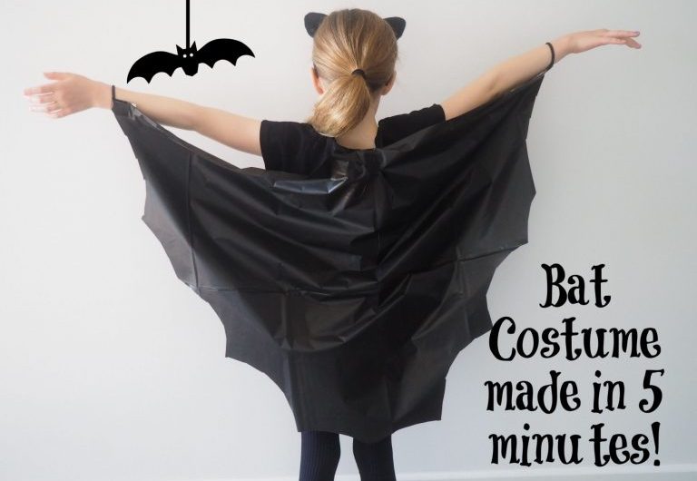 How to make a DIY Bat Costume in 5 minutes