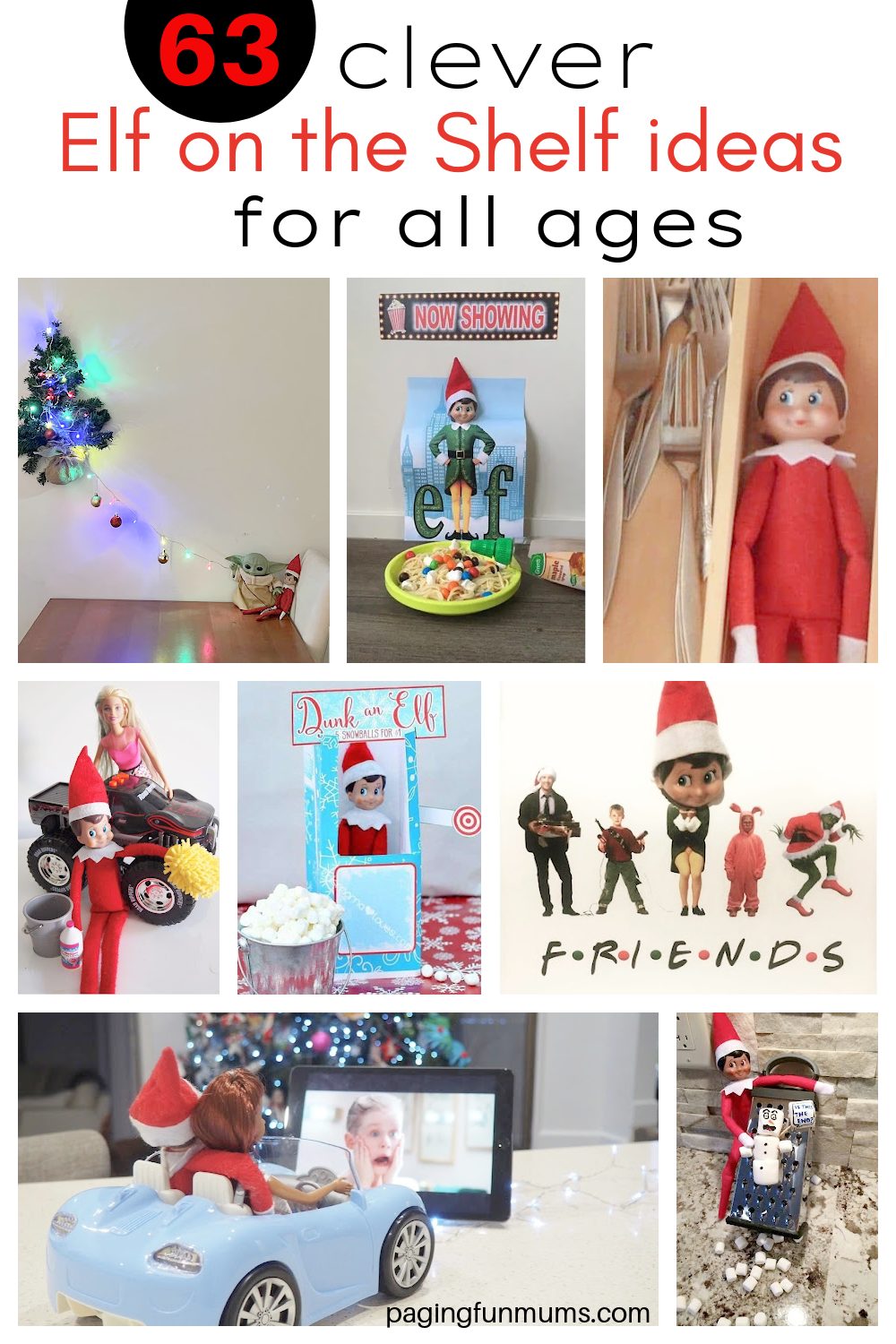 63 Clever Elf on the Shelf Ideas for all ages - Paging Fun Mums